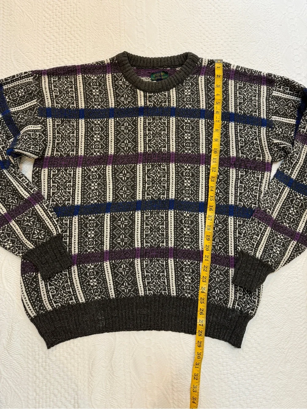 Vintage 90s Alexander Julian Colors Sweater Men’s XL Grandpacore Cabincore